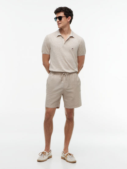 Tommy Hilfiger Regular Fit 7" Cotton-Linen Blend Short