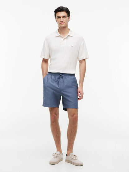 Tommy Hilfiger Regular Fit 7" Cotton-Linen Blend Short