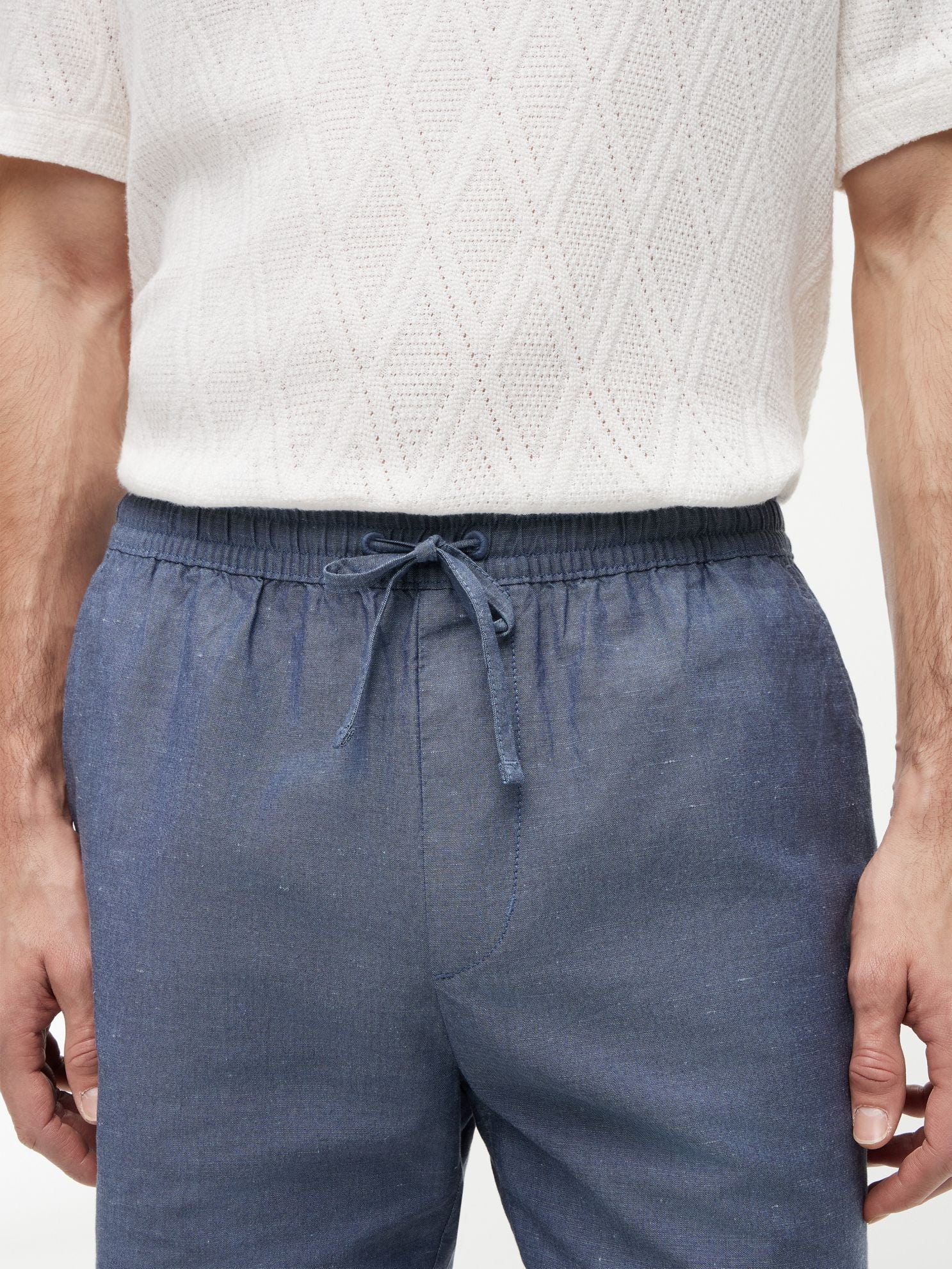 Tommy Hilfiger Regular Fit 7" Cotton-Linen Blend Short