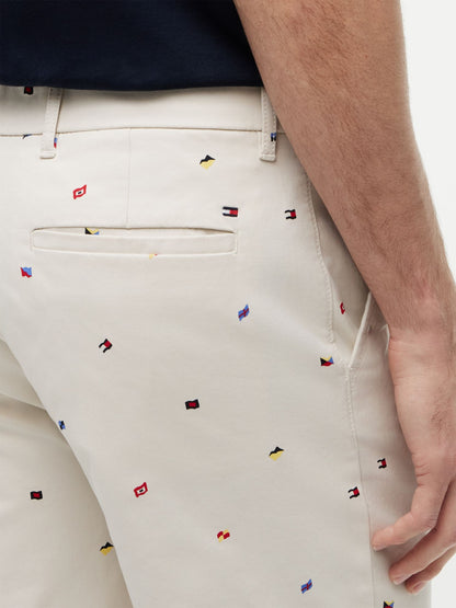 Tommy Hilfiger Regular Fit 9" Sailing Flag Print Short