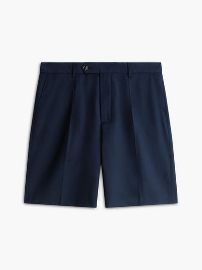 Tommy Hilfiger New York Label Pleated Wool Chino Short