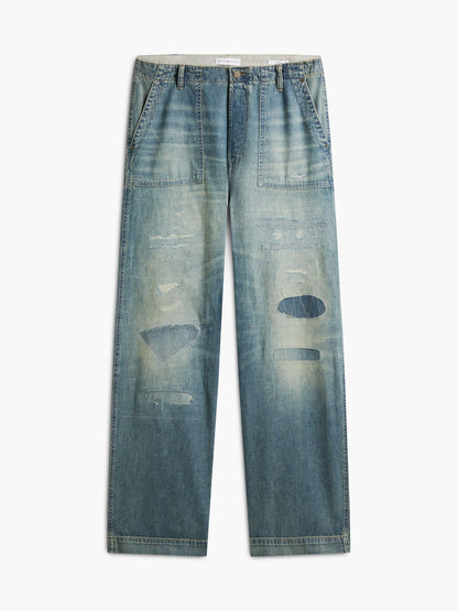 Tommy Hilfiger Distressed Loose Fit Utility Jean