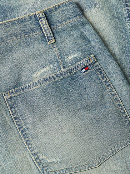 Tommy Hilfiger Distressed Loose Fit Utility Jean