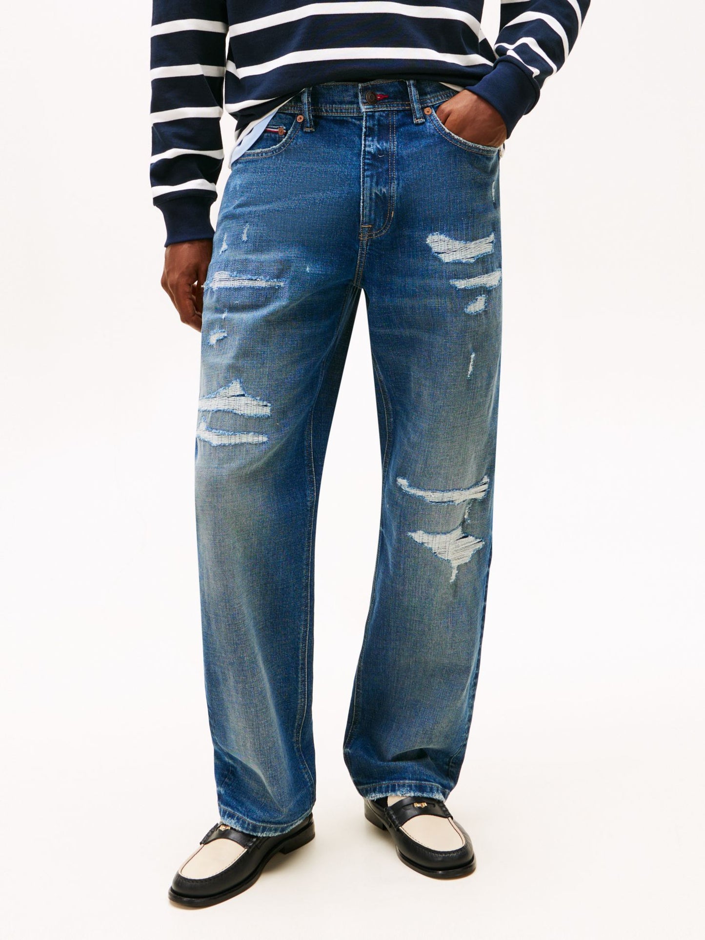 Tommy Hilfiger Distressed Loose Jean