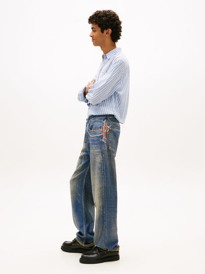 Tommy Hilfiger Tommy Jeans Chain-Print Relaxed Jean