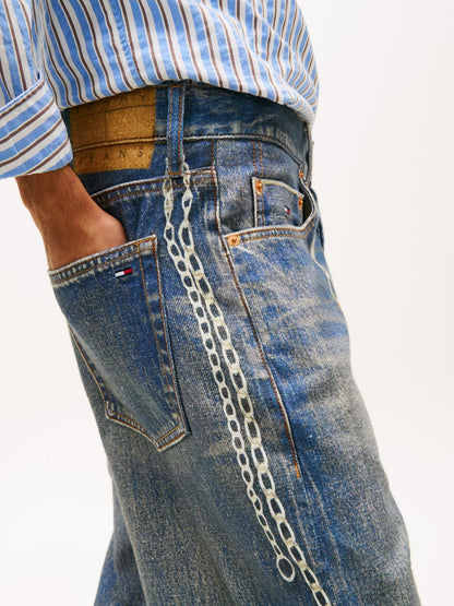 Tommy Hilfiger Tommy Jeans Chain-Print Relaxed Jean