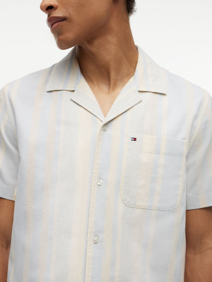 Tommy Hilfiger Regular Fit Striped Dobby Camp Shirt