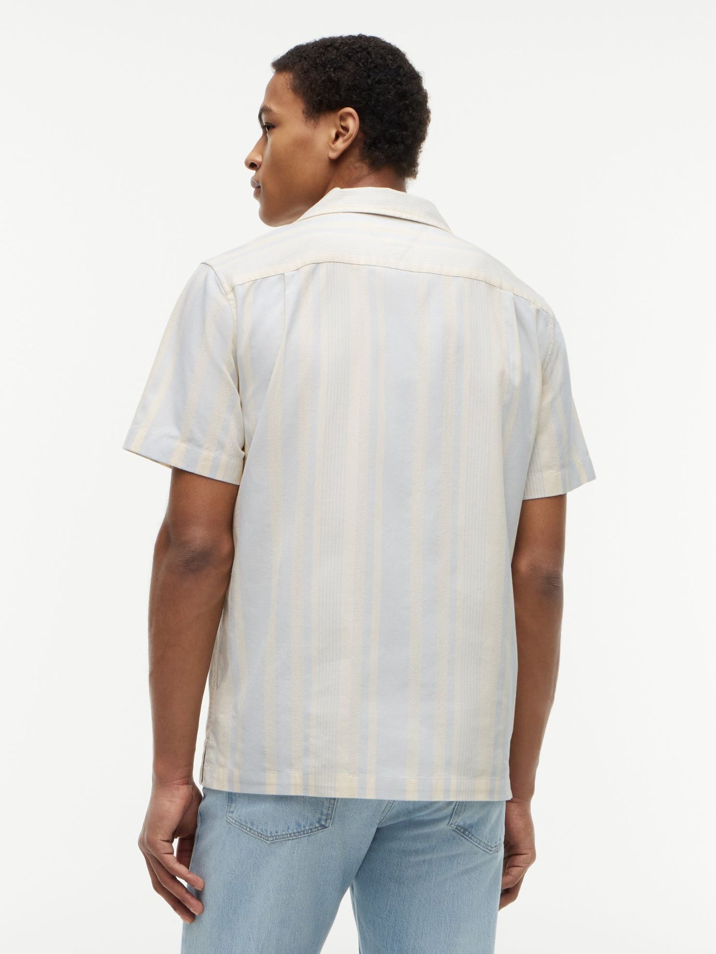 Tommy Hilfiger Regular Fit Striped Dobby Camp Shirt