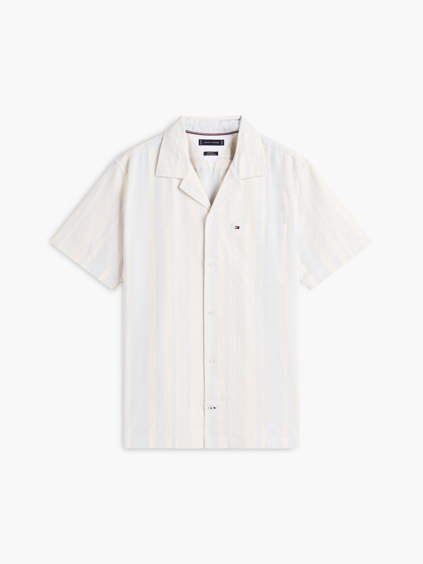 Tommy Hilfiger Regular Fit Striped Dobby Camp Shirt