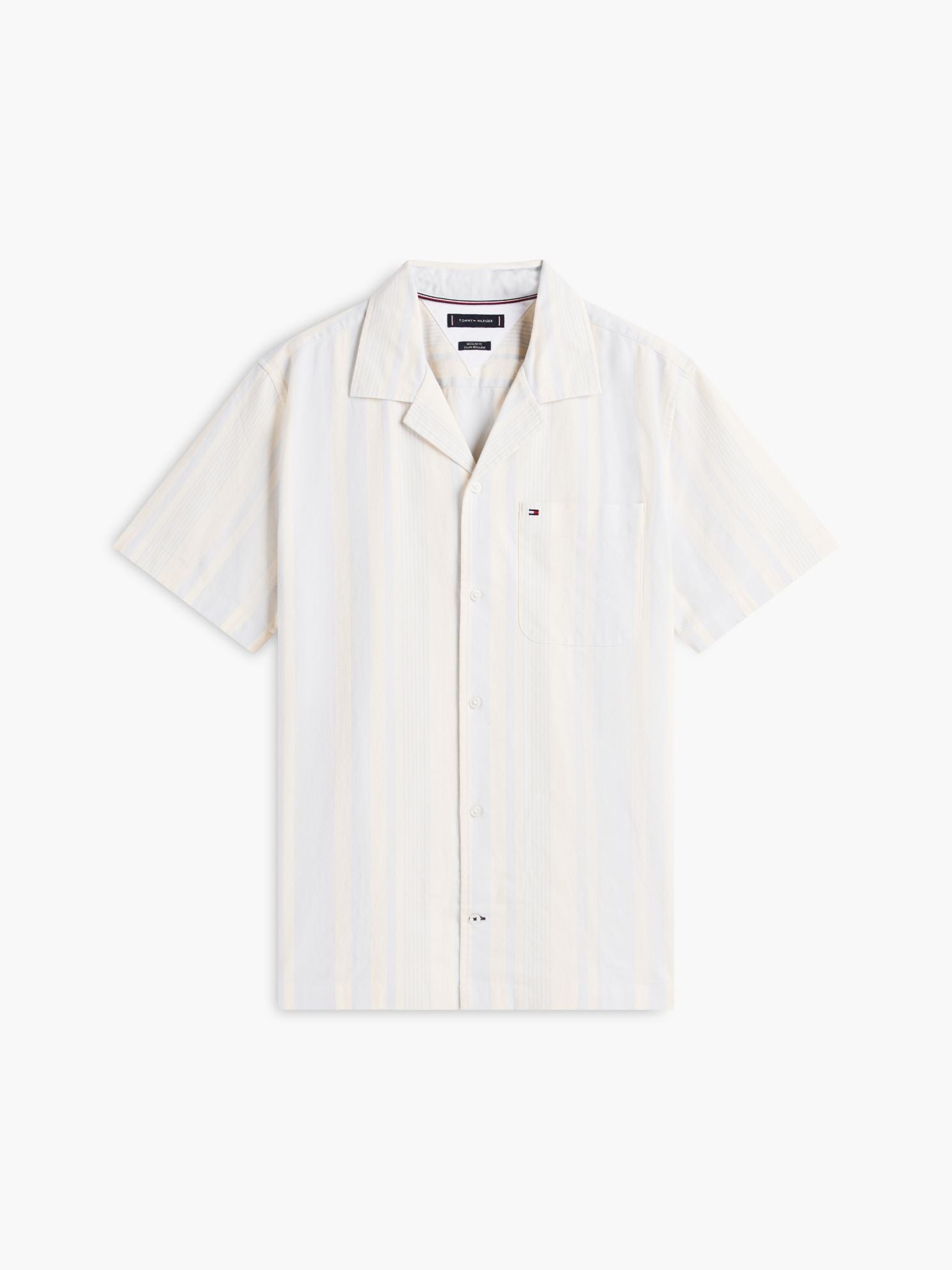 Tommy Hilfiger Regular Fit Striped Dobby Camp Shirt