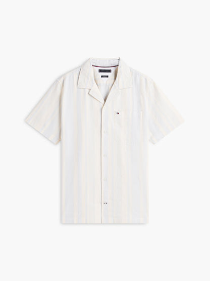 Tommy Hilfiger Regular Fit Striped Dobby Camp Shirt
