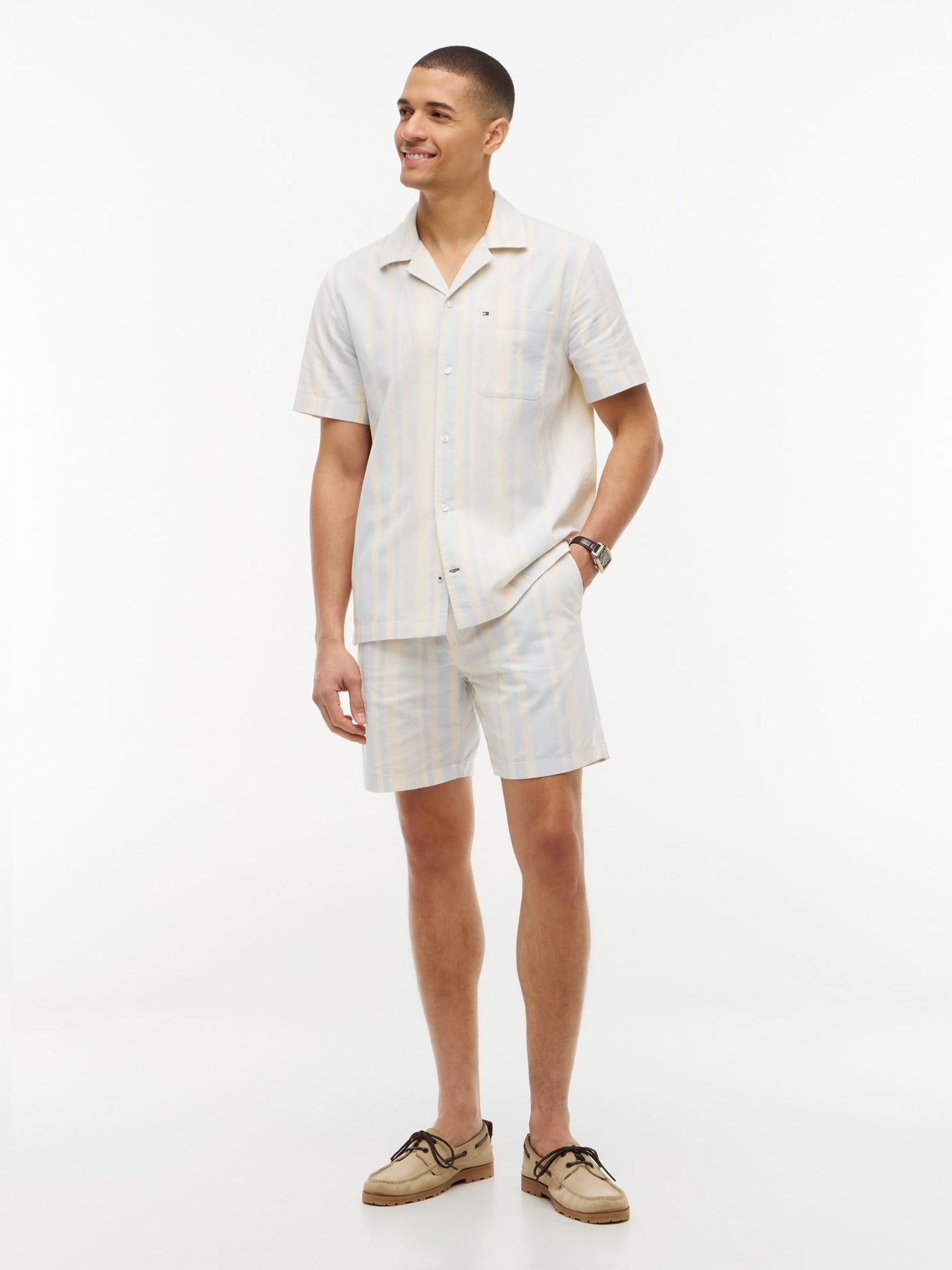 Tommy Hilfiger Regular Fit 7" Striped Dobby Short
