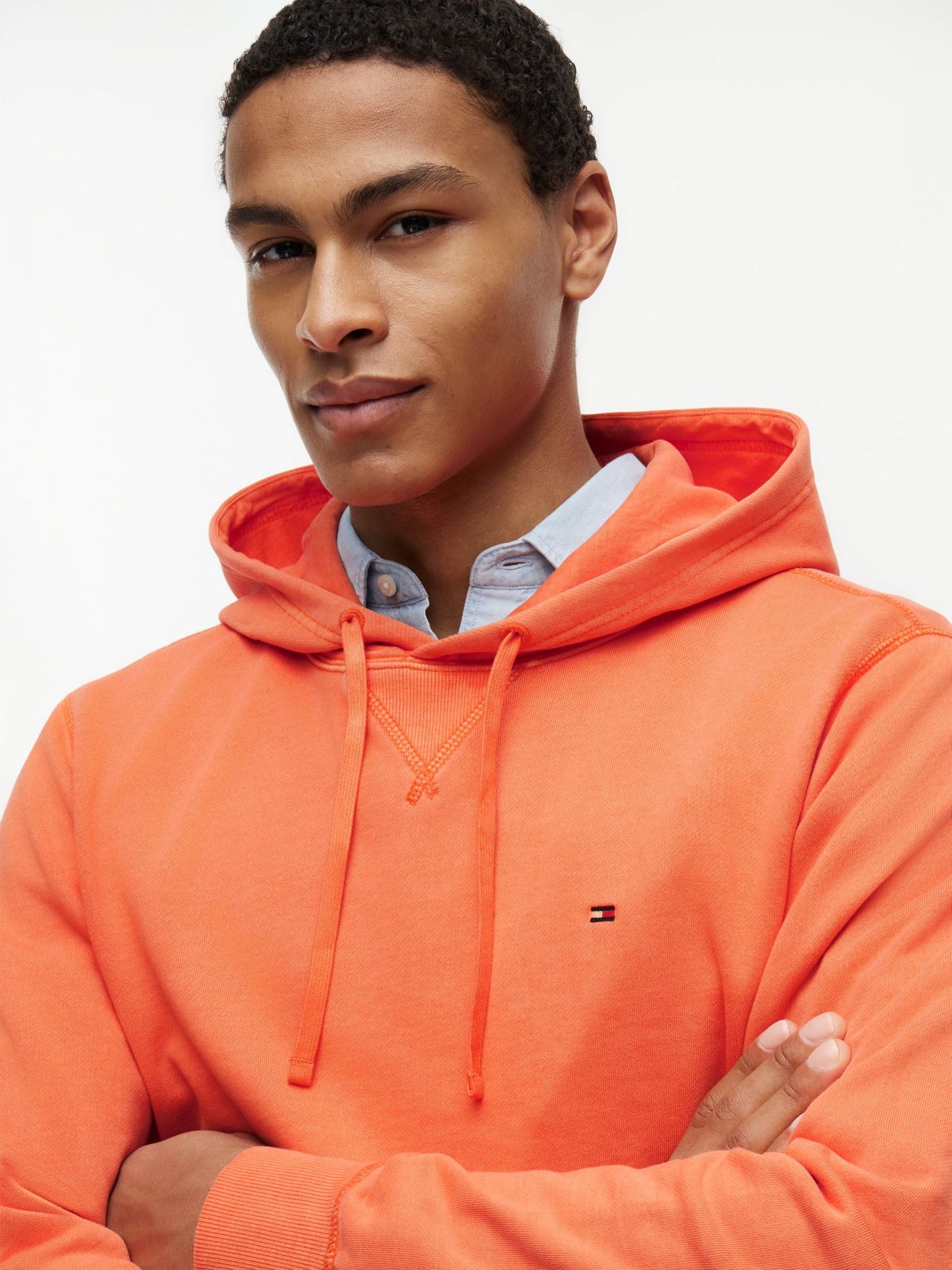 Tommy Hilfiger Garment-Washed Terry Hoodie