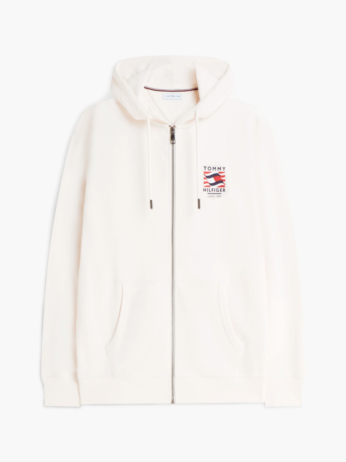 Tommy Hilfiger Embroidered Wavy Flag Logo Zip Hoodie