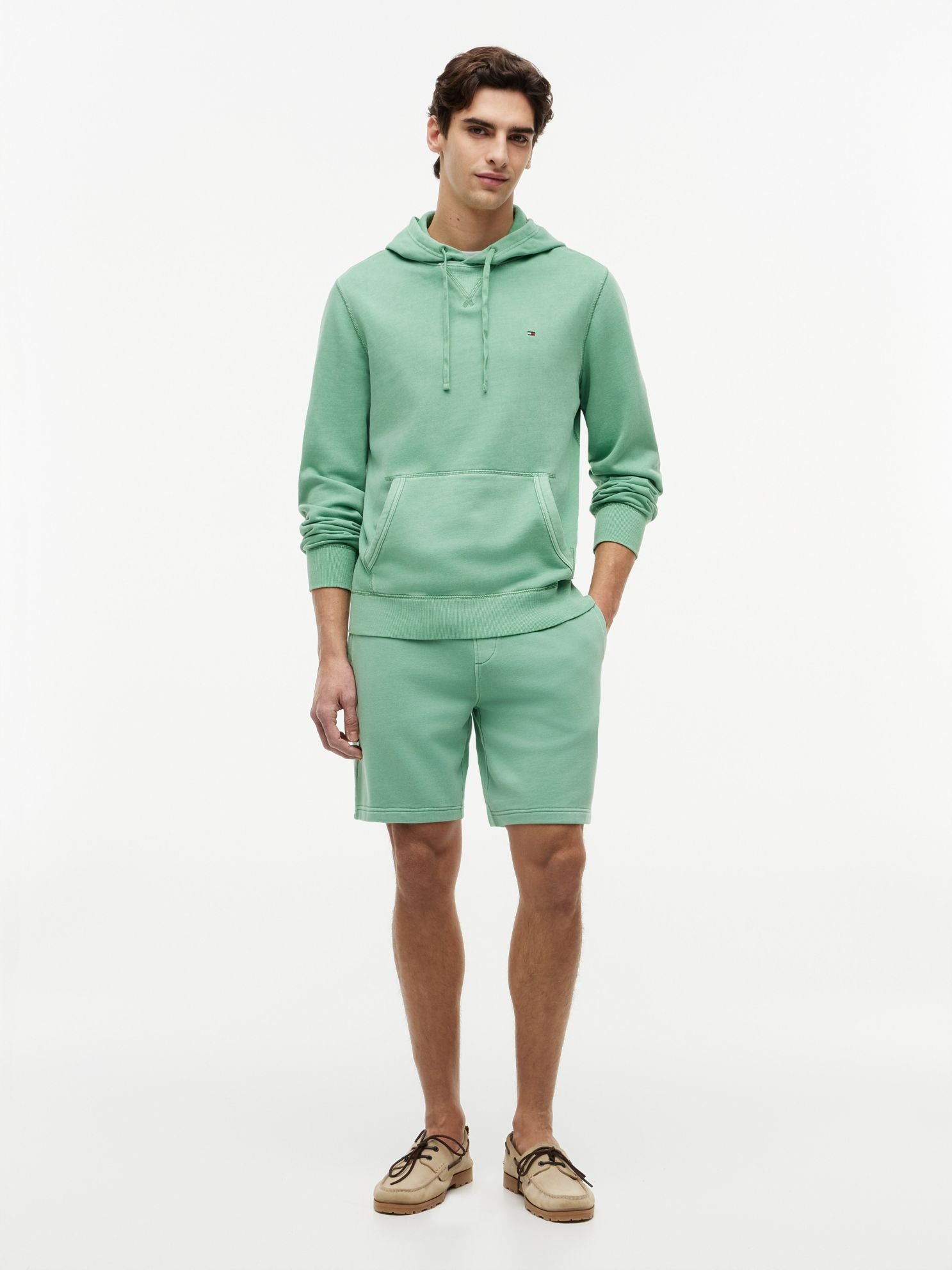 Tommy Hilfiger Garment-Washed Terry Hoodie