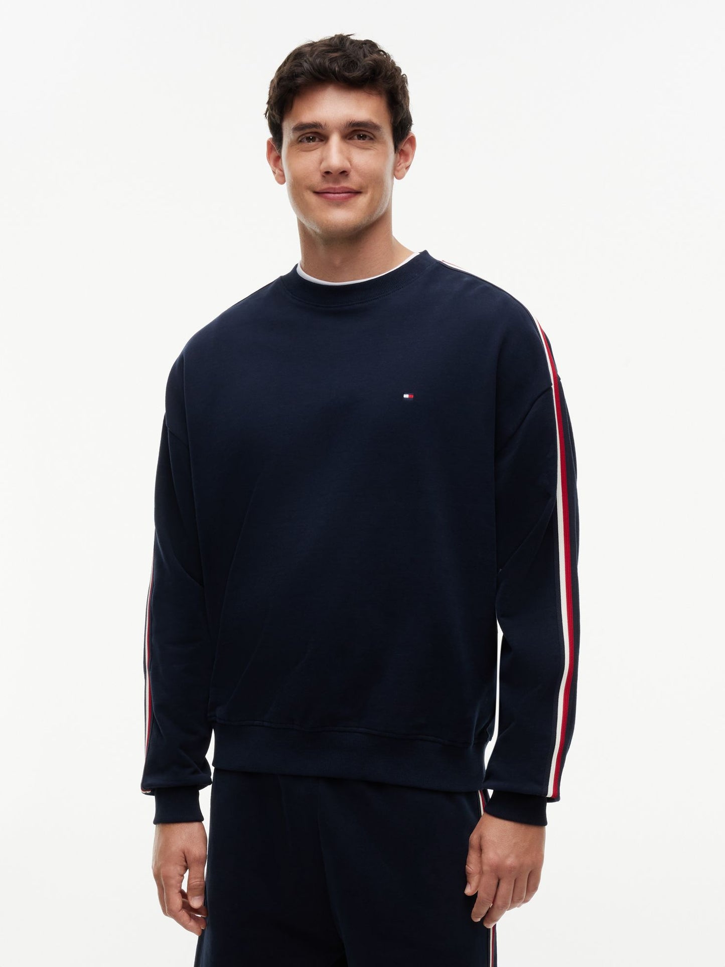 Tommy Hilfiger Signature Stripe Terry Lounge Sweatshirt