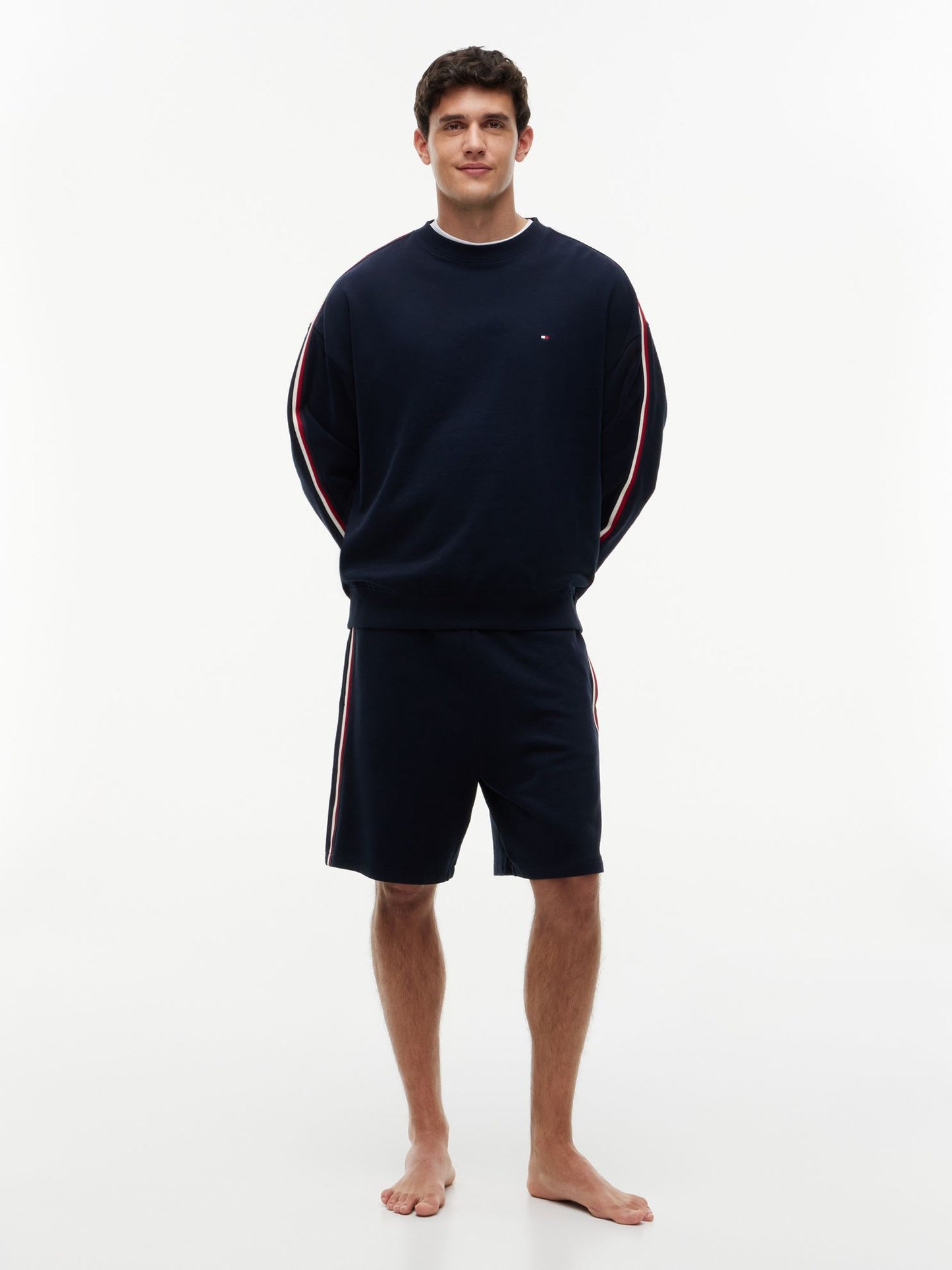 Tommy Hilfiger Signature Stripe Terry Lounge Sweatshirt