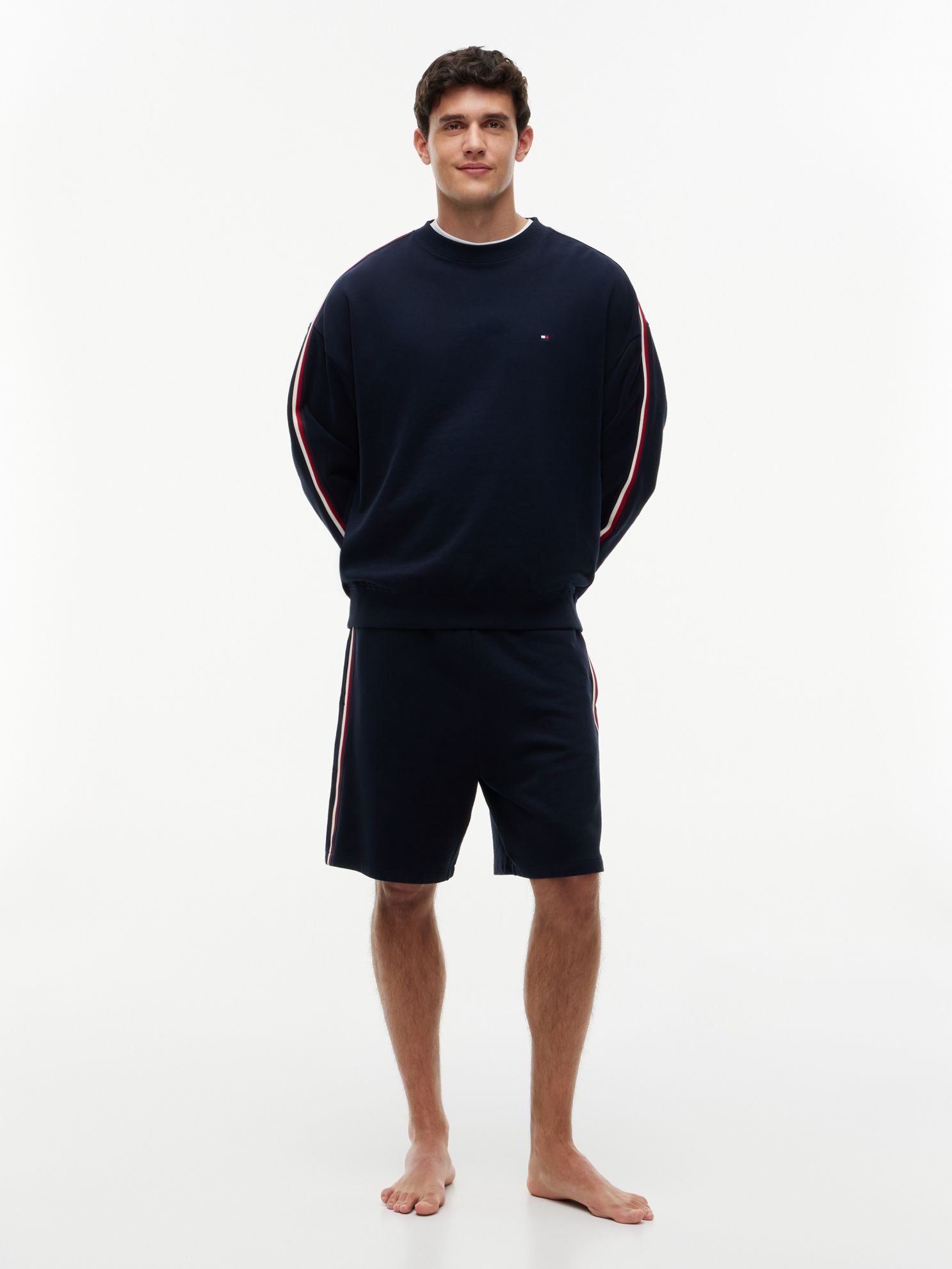 Tommy Hilfiger Signature Stripe Terry Lounge Sweatshirt