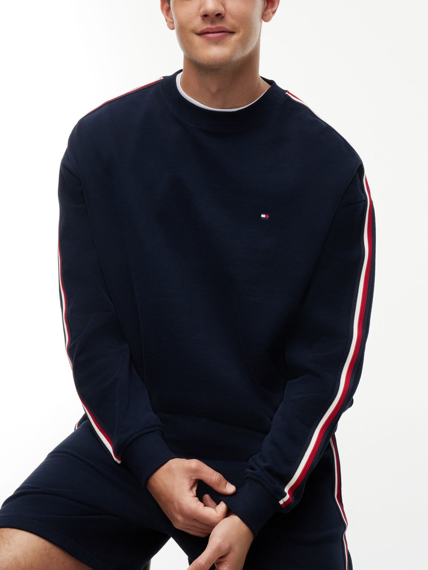 Tommy Hilfiger Signature Stripe Terry Lounge Sweatshirt