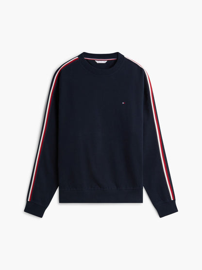 Tommy Hilfiger Signature Stripe Terry Lounge Sweatshirt