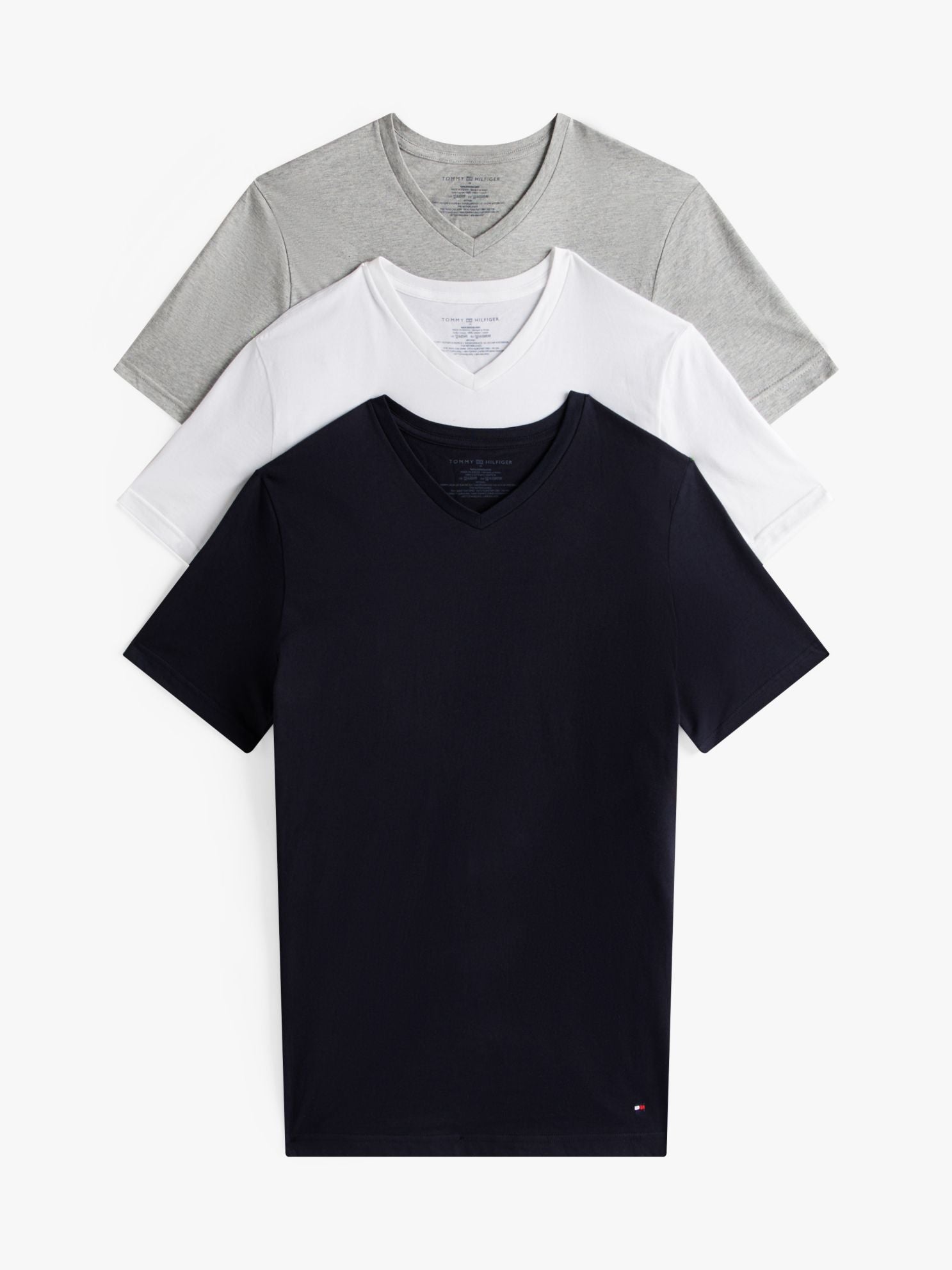 Tommy Hilfiger Cotton Classics V-Neck Undershirt 3-Pack