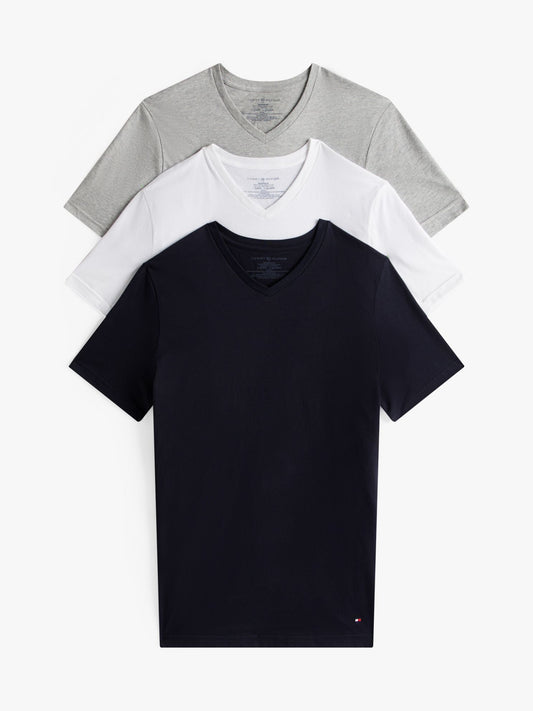 Tommy Hilfiger Cotton Classics V-Neck Undershirt 3-Pack