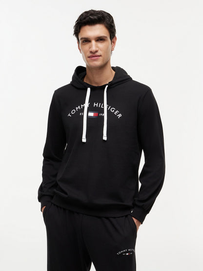 Tommy Hilfiger Hilfiger Logo Pique Sleep Hoodie