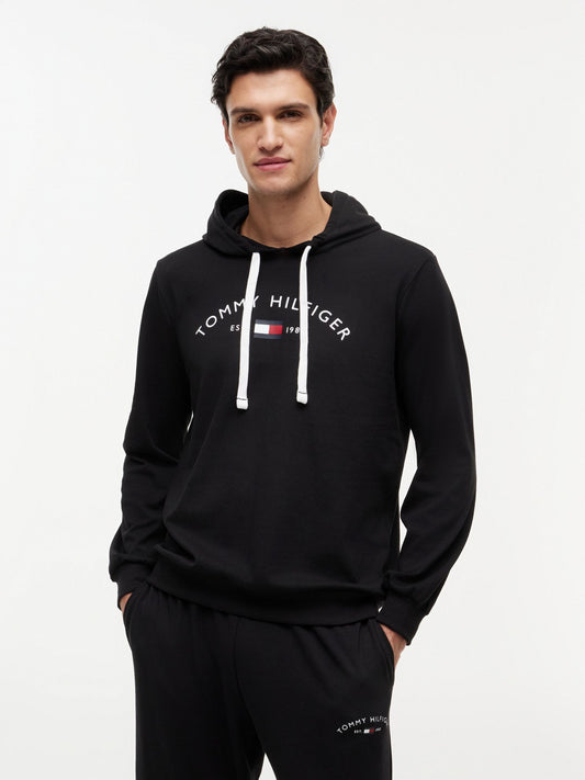 Tommy Hilfiger Hilfiger Logo Pique Sleep Hoodie