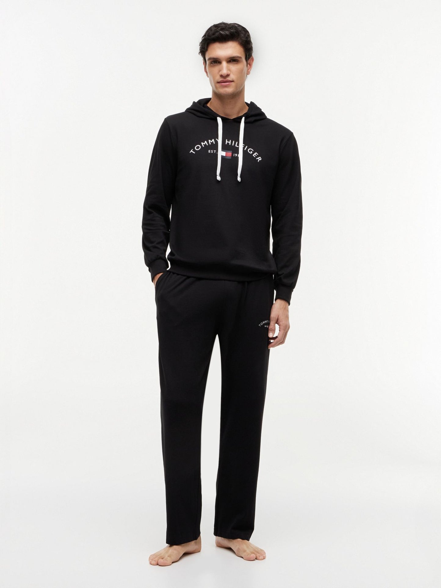 Tommy Hilfiger Hilfiger Logo Pique Sleep Hoodie
