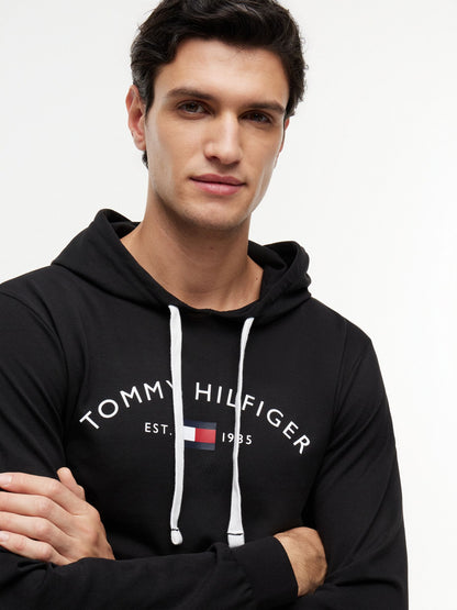 Tommy Hilfiger Hilfiger Logo Pique Sleep Hoodie