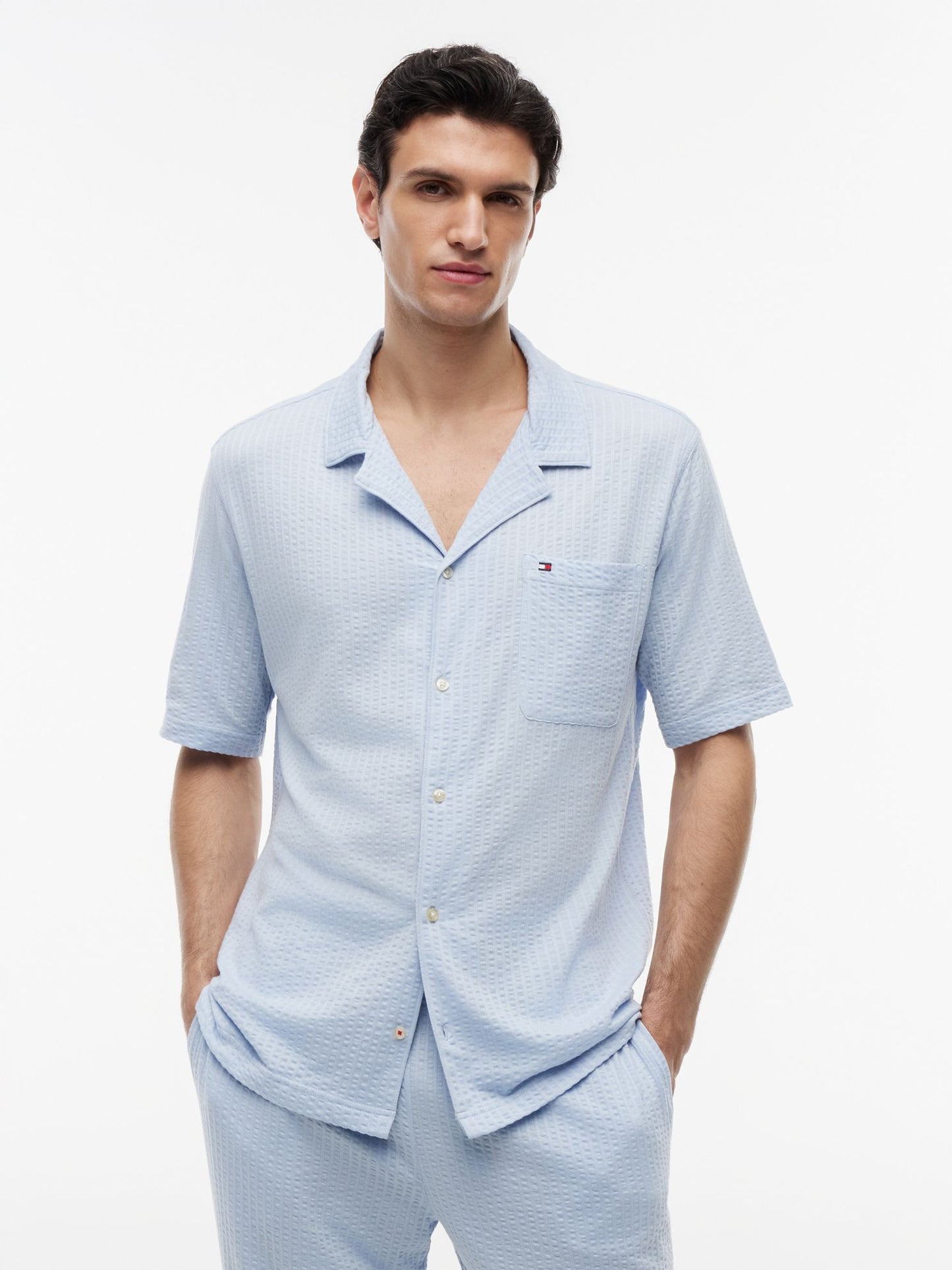 Tommy Hilfiger Short-Sleeve Seersucker Sleep Shirt