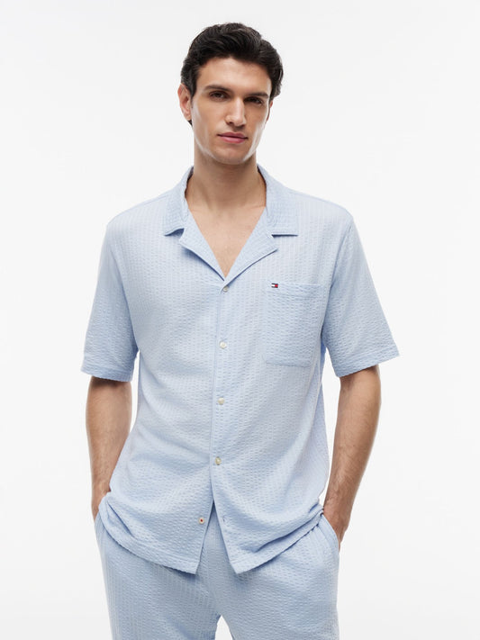 Tommy Hilfiger Short-Sleeve Seersucker Sleep Shirt