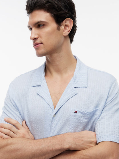 Tommy Hilfiger Short-Sleeve Seersucker Sleep Shirt