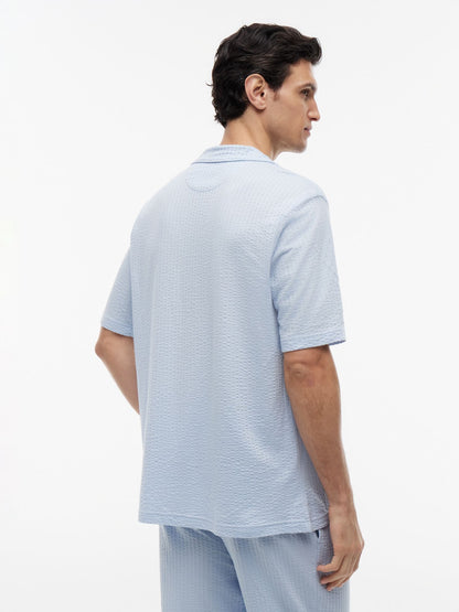 Tommy Hilfiger Short-Sleeve Seersucker Sleep Shirt