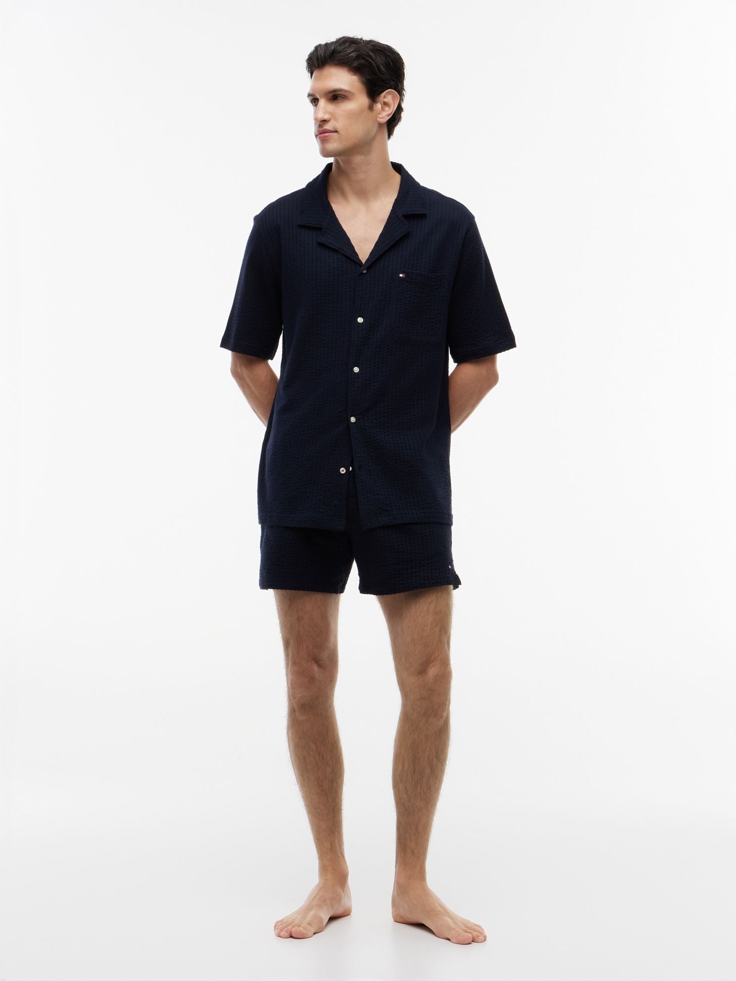 Tommy Hilfiger Short-Sleeve Seersucker Sleep Shirt