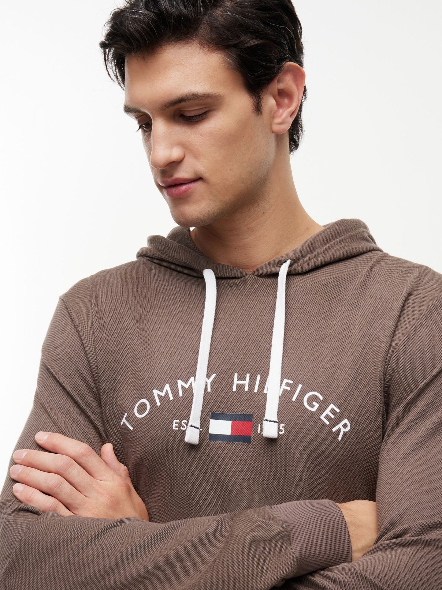 Tommy Hilfiger Hilfiger Logo Pique Sleep Hoodie