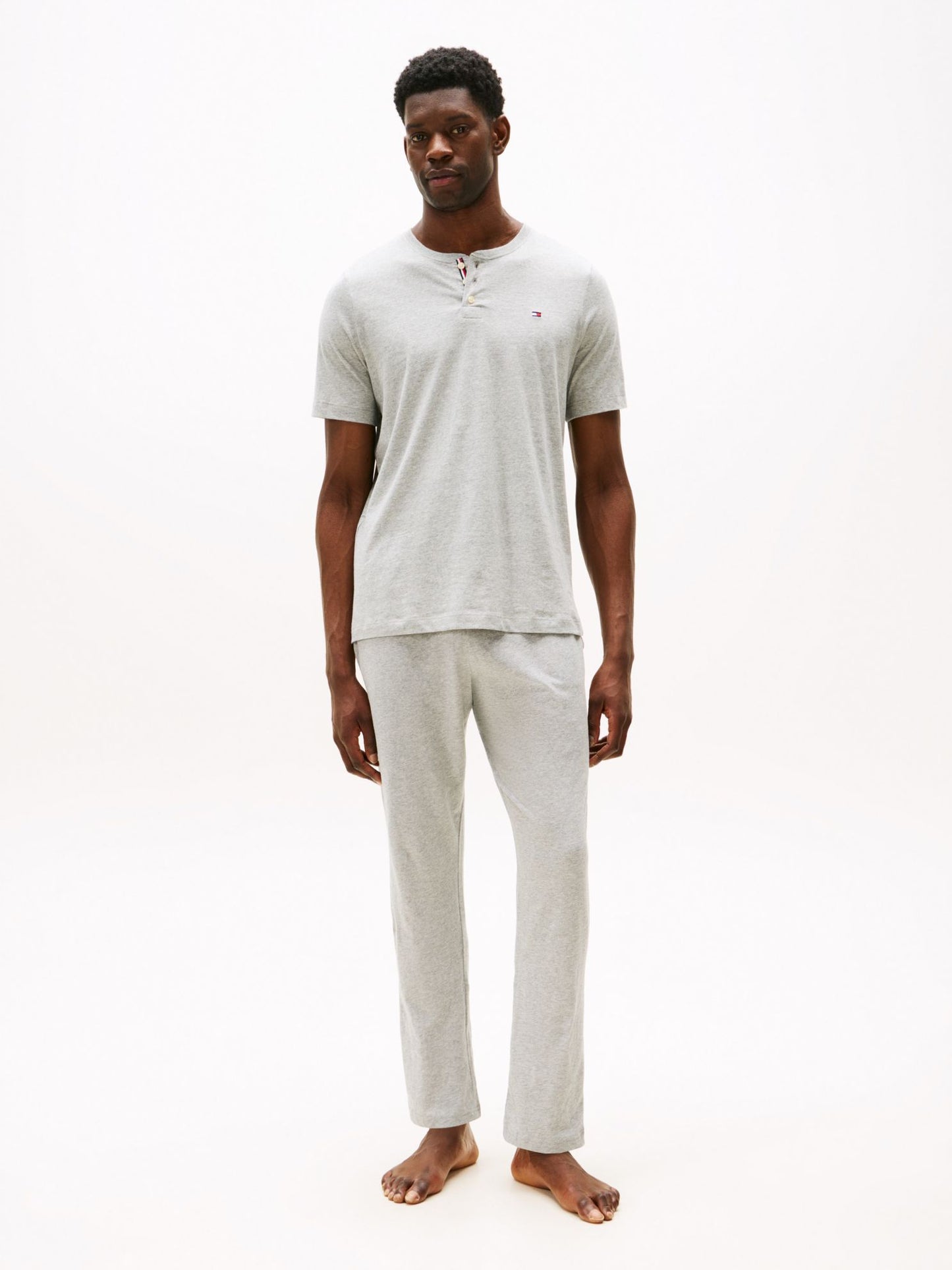 Tommy Hilfiger Sueded Jersey Henley Sleep Shirt