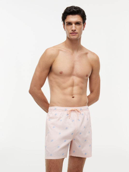 Tommy Hilfiger Script Monogram Striped 5" Swim Trunk