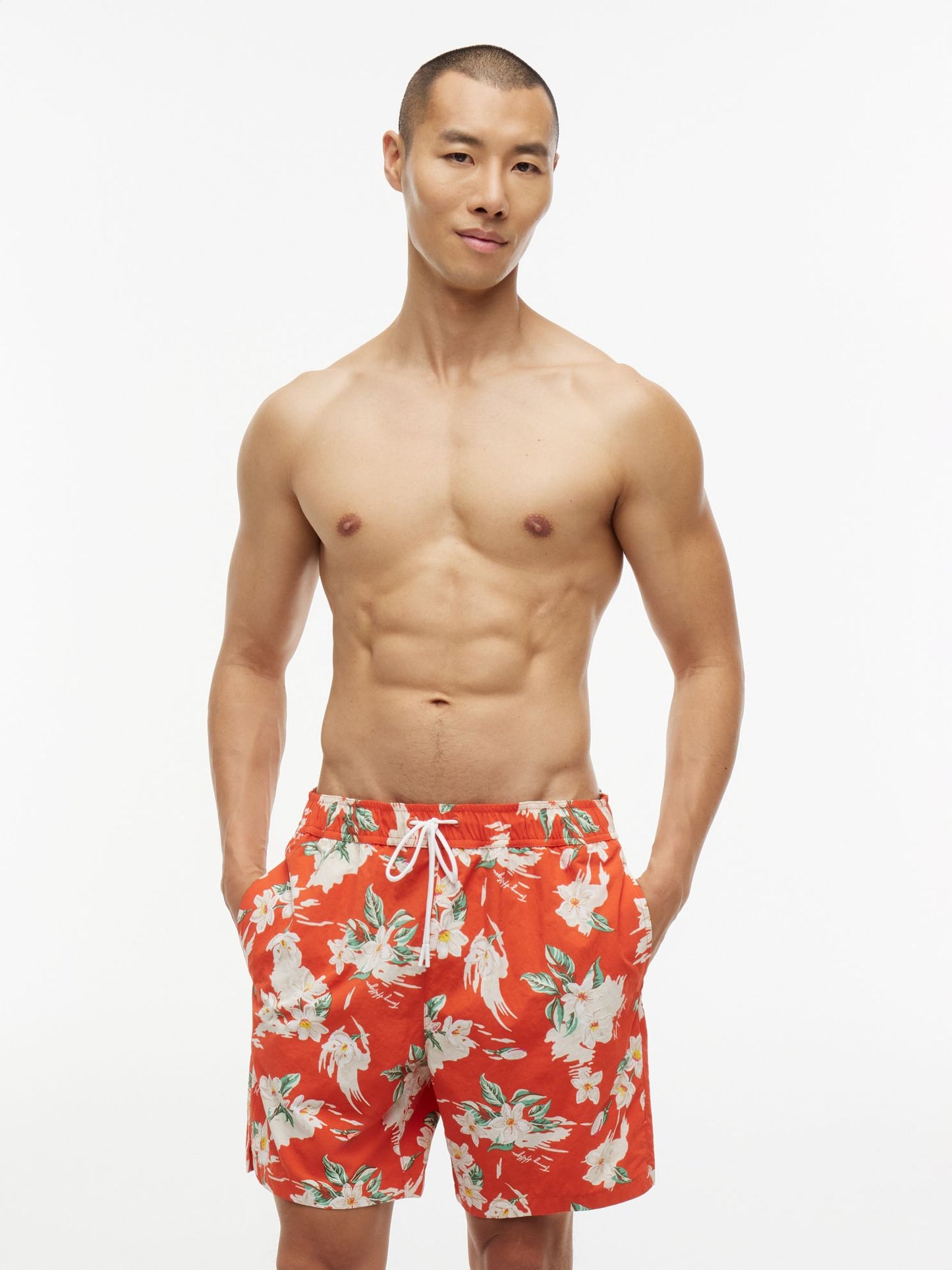 Tommy Hilfiger Floral Print 7" Swim Trunk