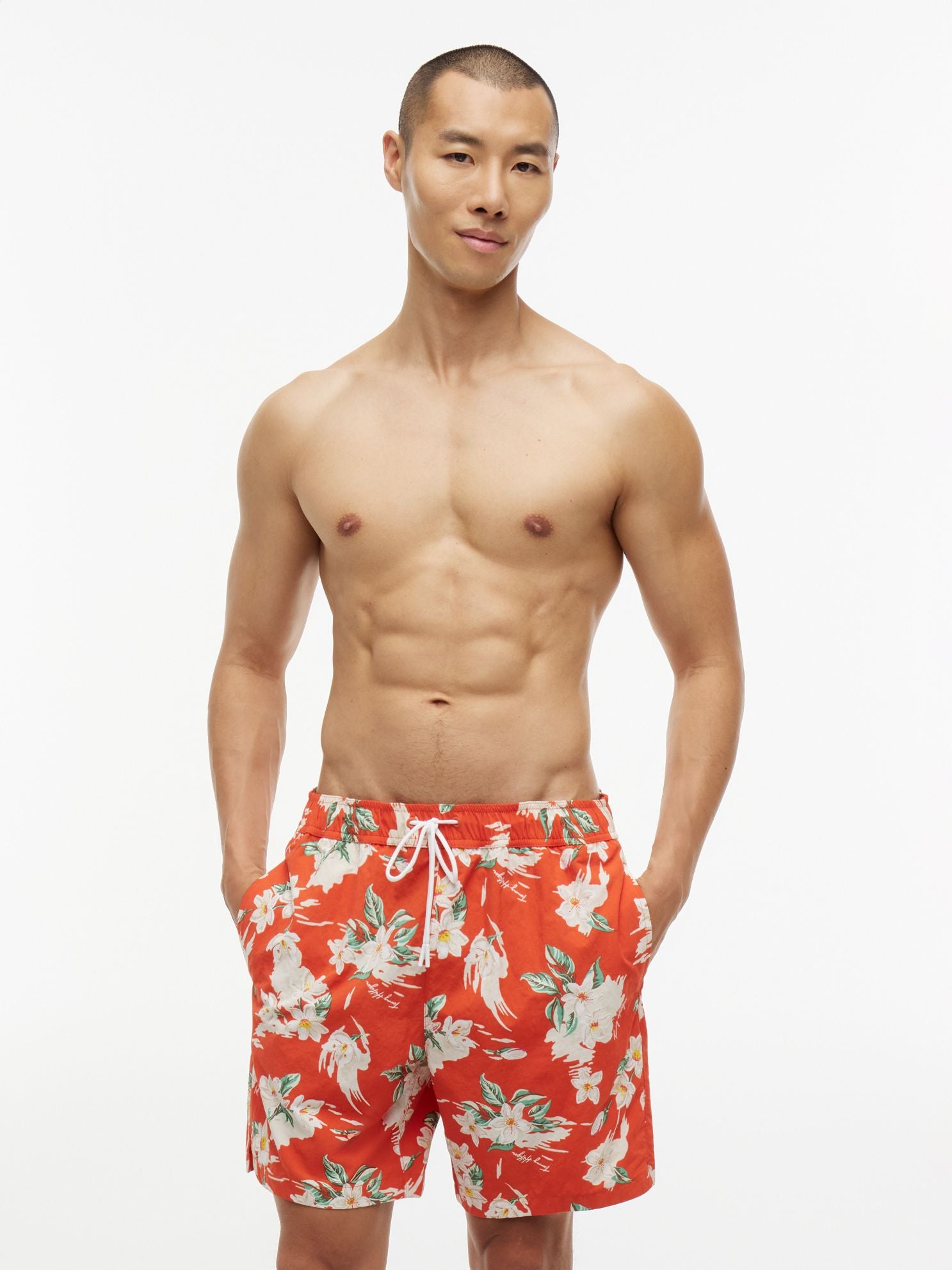 Tommy Hilfiger Floral Print 7" Swim Trunk