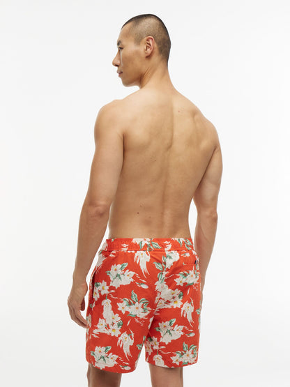 Tommy Hilfiger Floral Print 7" Swim Trunk