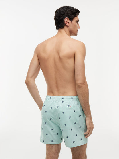 Tommy Hilfiger Script Monogram Striped 5" Swim Trunk
