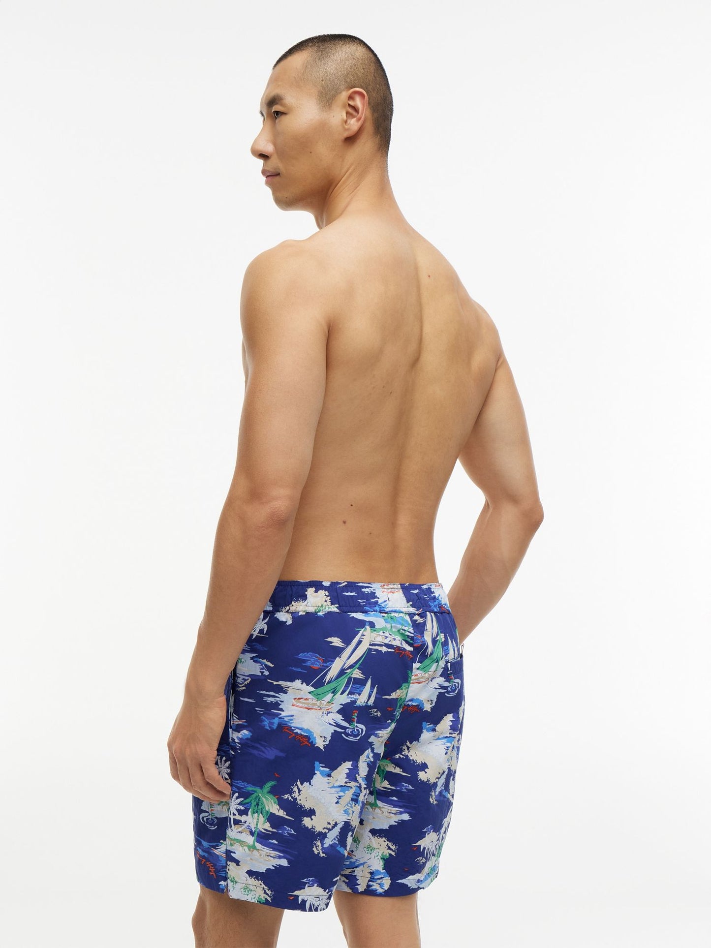 Tommy Hilfiger Surf Print 7" Swim Trunk