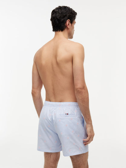Tommy Hilfiger Script Monogram Striped 5" Swim Trunk