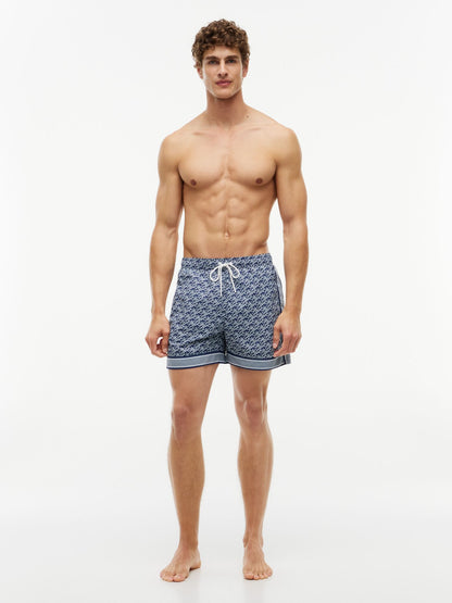 Tommy Hilfiger Allover Scrip Monogram 5" Swim Trunk