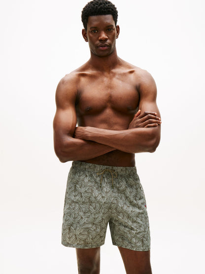 Tommy Hilfiger Palm Leaf Print 7" Swim Trunk