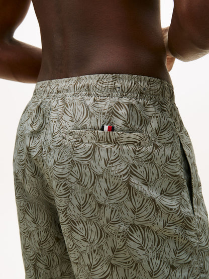 Tommy Hilfiger Palm Leaf Print 7" Swim Trunk