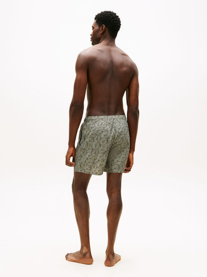 Tommy Hilfiger Palm Leaf Print 7" Swim Trunk