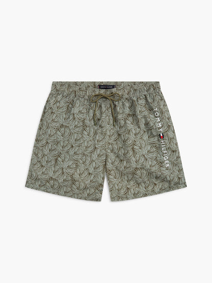 Tommy Hilfiger Palm Leaf Print 7" Swim Trunk
