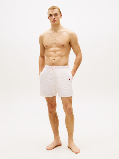 Tommy Hilfiger Palm Leaf Print 7" Swim Trunk